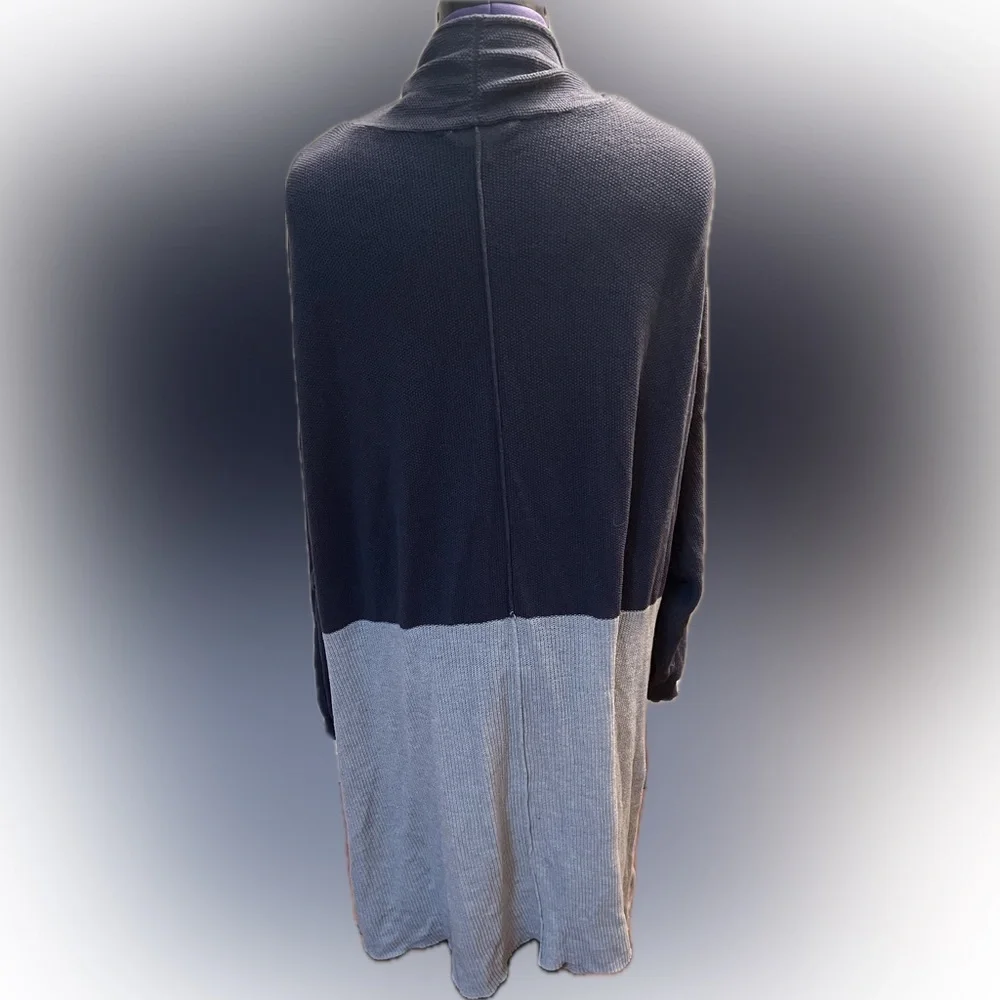 Two Tone Terra & Sky Cardigan Size 4X